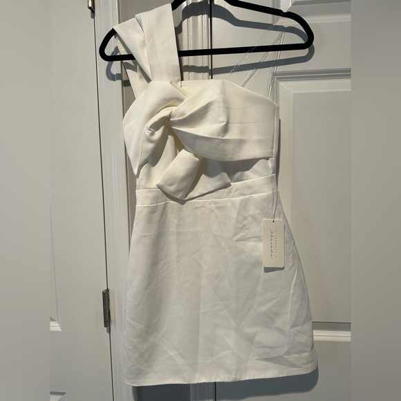 NWT: American Threads Zola One Shoulder Mini Dress. Size small. - Picture 3 of 8